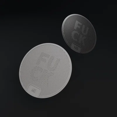 Bộ đế lót ly 3D độc lạ với thiết kế cá tính (100mm)