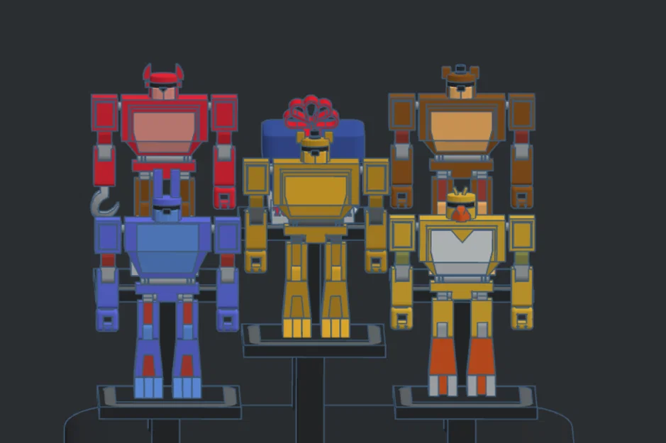 Bộ sưu tập mô hình robot Five Nights at Freddy's phong cách khối vuông - Image 2