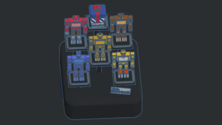 Bộ sưu tập mô hình robot Five Nights at Freddy's phong cách khối vuông - Image 3