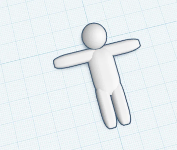 Mô hình nhân vật Mecha tối giản phong cách T-pose để in 3D - Image 1