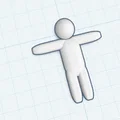 Mô hình nhân vật Mecha tối giản phong cách T-pose để in 3D - Thumbnail 1
