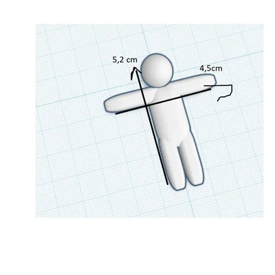 Mô hình nhân vật Mecha tối giản phong cách T-pose để in 3D