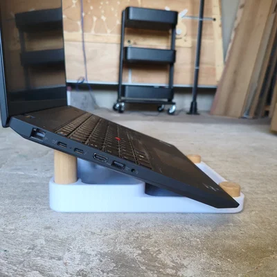 Giá đỡ laptop 3D tích hợp khay chứa đồ thông minh