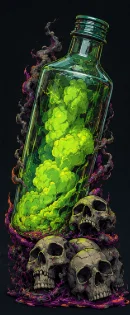 Mô hình in 3D Bottle Poison (Chai Độc Dược) trang trí cực chất - Image 1