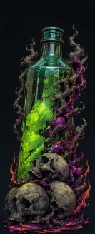 Mô hình in 3D Bottle Poison (Chai Độc Dược) trang trí cực chất - Image 4