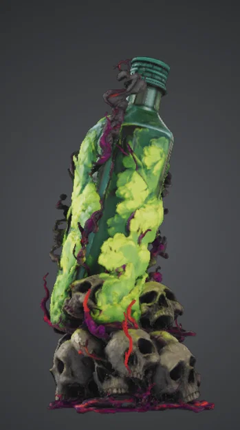 Mô hình in 3D Bottle Poison (Chai Độc Dược) trang trí cực chất - Image 6