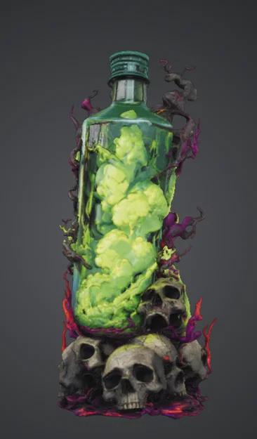 Mô hình in 3D Bottle Poison (Chai Độc Dược) trang trí cực chất - Image 8