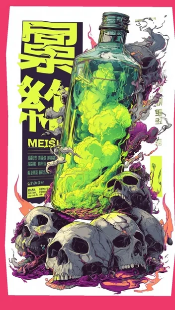 Mô hình in 3D Bottle Poison (Chai Độc Dược) trang trí cực chất - Image 10