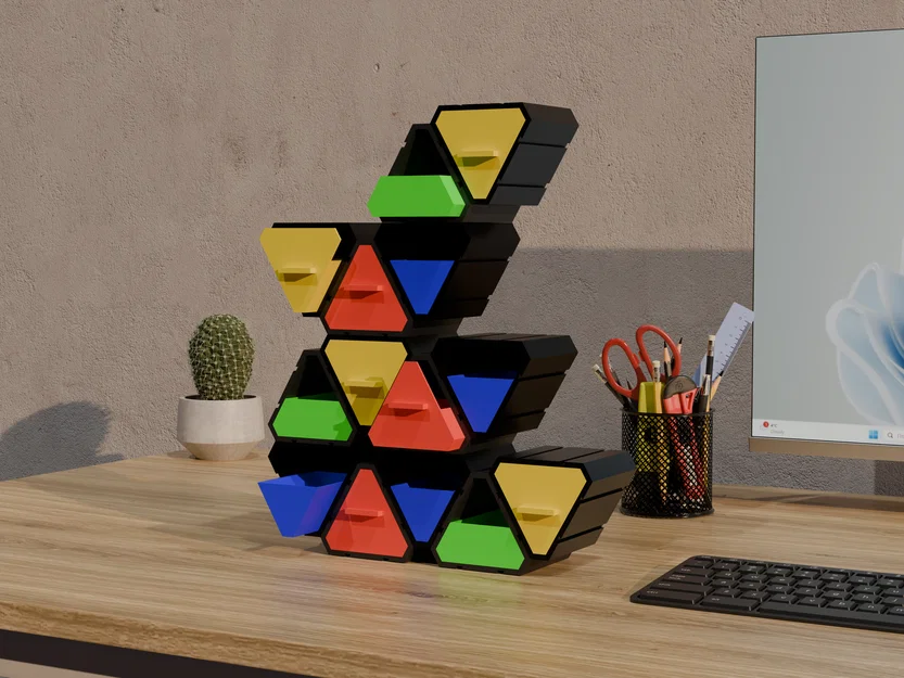 Hệ thống ngăn kéo tam giác Modular - Image 1