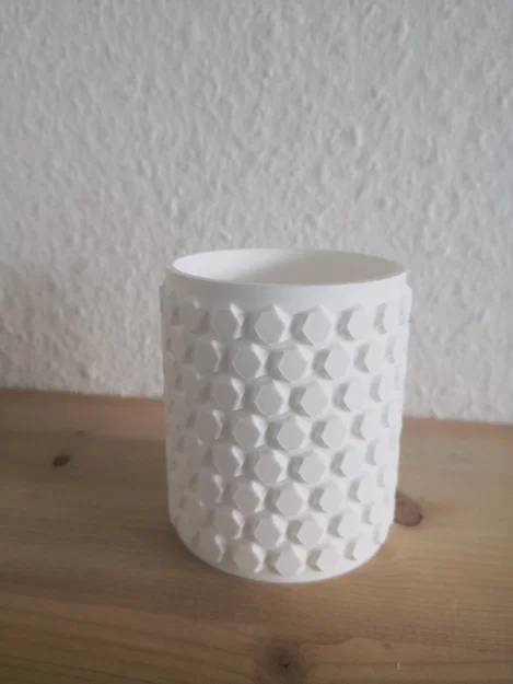 Ống đựng bút & Chậu cây lục giác — Họa tiết tổ ong liền mạch - Image 1