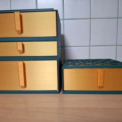 Hệ thống ngăn kéo lắp ghép module với cơ chế con lăn mượt mà