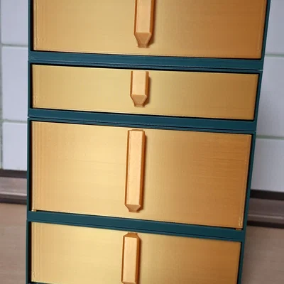 Hệ thống ngăn kéo lắp ghép module với cơ chế con lăn mượt mà