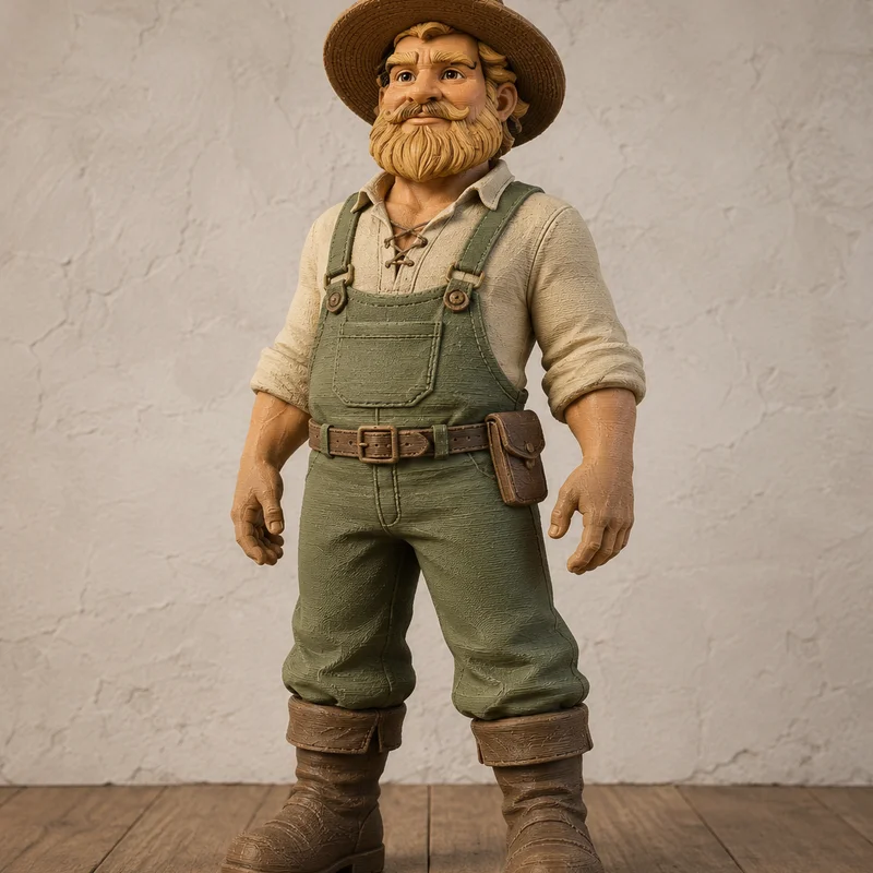 Mô hình chú nông dân Farmer Figure in 3D cho bộ sưu tập Diorama