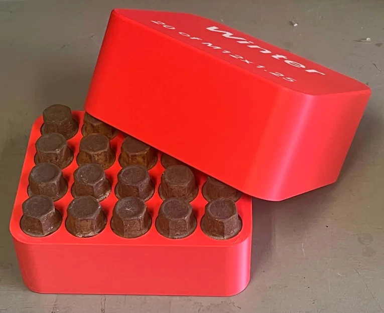 Hộp đựng ốc vít bánh xe Lug Bolt Box in 3D tiện lợi - Image 3