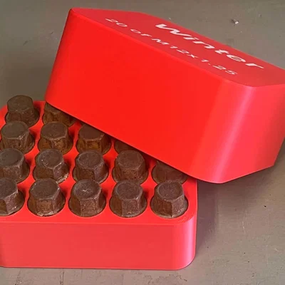 Hộp đựng ốc vít bánh xe Lug Bolt Box in 3D tiện lợi