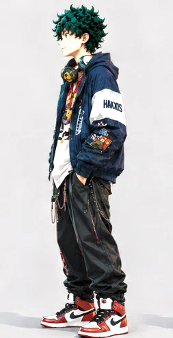 Mô hình 3D Izuku và Ochaco (My Hero Academia) phong cách Streetwear - Image 3