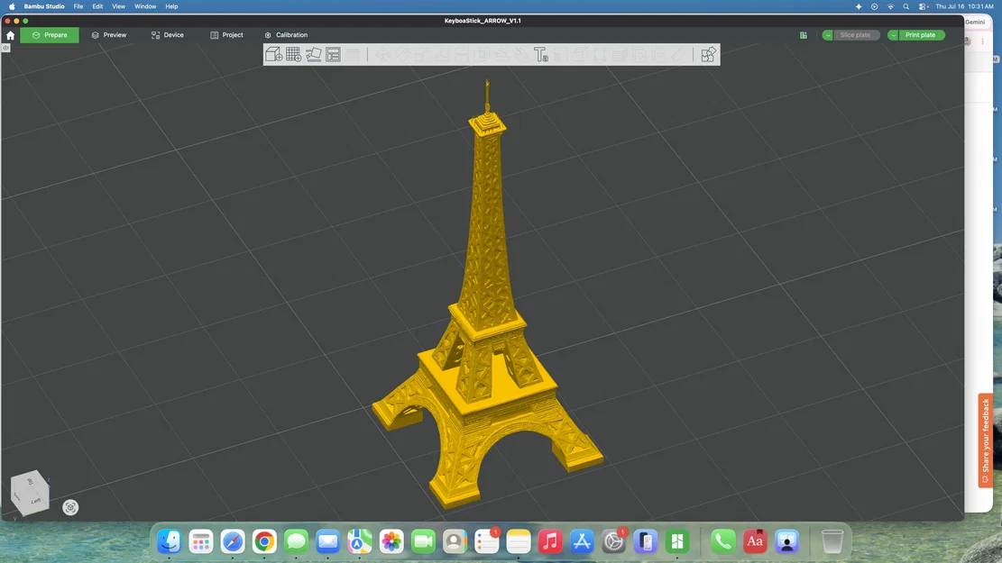 Mô hình tháp Eiffel 3D trang trí tinh tế cho bàn làm việc - Image 1
