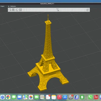 Mô hình tháp Eiffel 3D trang trí tinh tế cho bàn làm việc