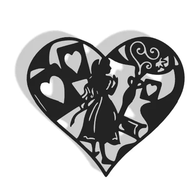 Mô hình trang trí treo tường Alice in Wonderland cực đẹp