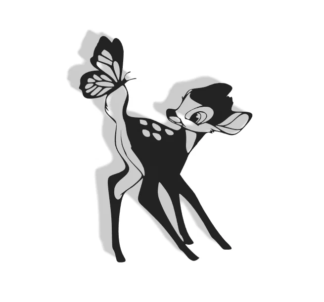 Mô hình trang trí tường Bambi tinh tế cho căn phòng thêm xinh - Image 1