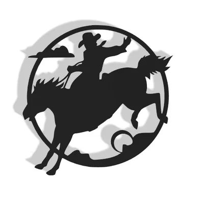 Mô hình tranh treo tường Cowboy Decor nghệ thuật phong cách miền Tây
