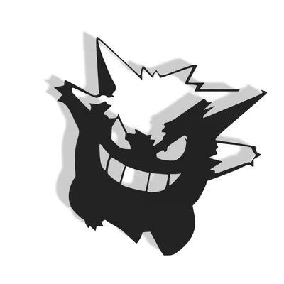 Mô hình treo tường Gengar Pokemon - Đồ decor 3D đẹp mắt cho game thủ