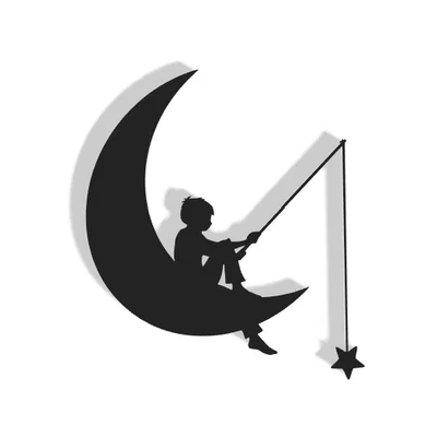 Mô hình trang trí tường Moon Child DreamWorks - File in 3D cực đẹp