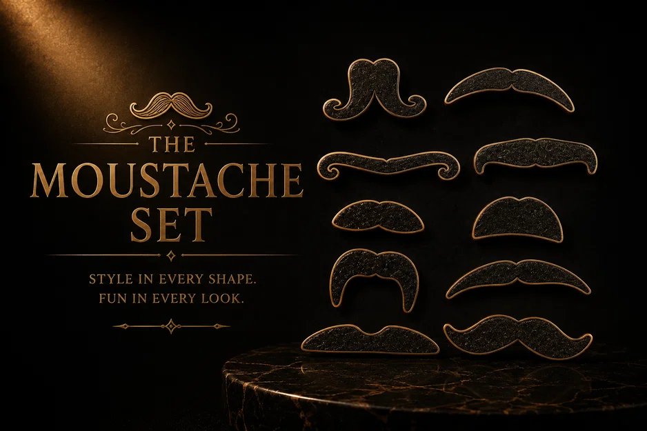 Bộ sưu tập ria mép - The Moustache Set - Image 1