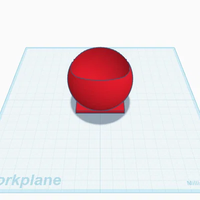 Chậu trồng cây mini hình cầu để bàn - File in 3D đẹp và tối giản