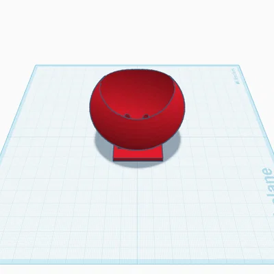 Chậu trồng cây mini hình cầu để bàn - File in 3D đẹp và tối giản