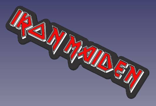 Mô hình trang trí Logo Iron Maiden - Image 1