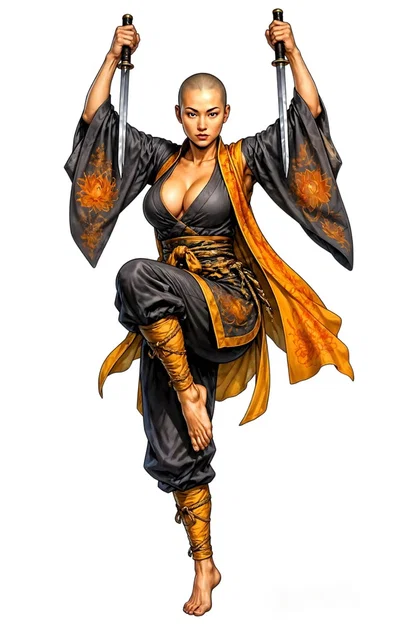 Mô hình Samurai Girl 3D ấn tượng - Thiết kế chiến binh độc đáo - Image 1