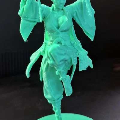 Mô hình Samurai Girl 3D ấn tượng - Thiết kế chiến binh độc đáo