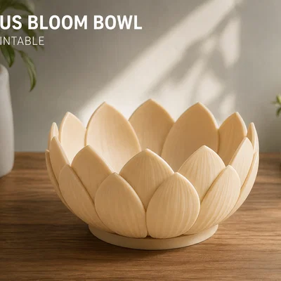Tô hoa sen Lotus Bloom Bowl trang trí bàn ăn tinh tế