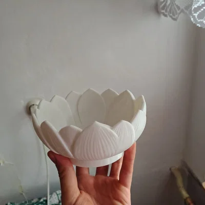 Tô hoa sen Lotus Bloom Bowl trang trí bàn ăn tinh tế