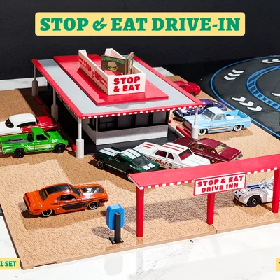 Mô hình Stop & Eat Drive-In - Diorama tỉ lệ 1:64