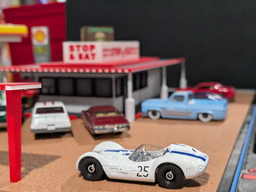 Mô hình Stop & Eat Drive-In - Diorama tỉ lệ 1:64 - Image 14
