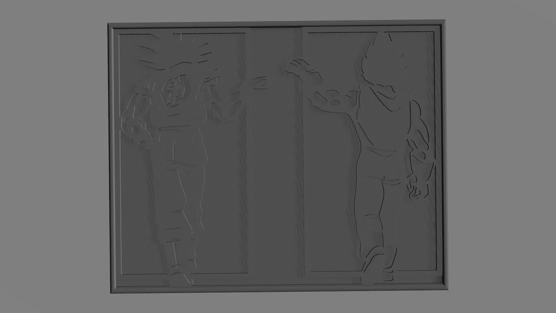 Mẫu in 3D Bảng Tạo Vân Bề Mặt Goku và Vegeta - Best Buddy Texture - Image 2
