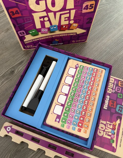 Khay in 3D đựng phụ kiện boardgame Got Five! gọn gàng - Image 3
