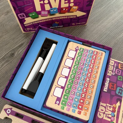 Khay in 3D đựng phụ kiện boardgame Got Five! gọn gàng
