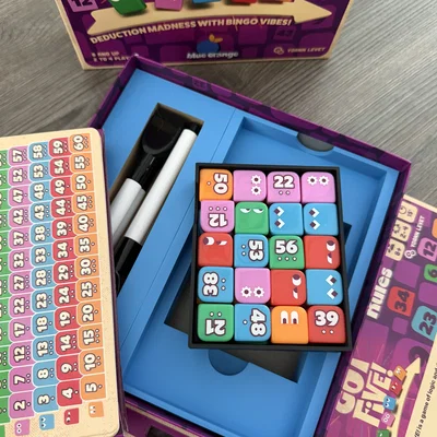 Khay in 3D đựng phụ kiện boardgame Got Five! gọn gàng