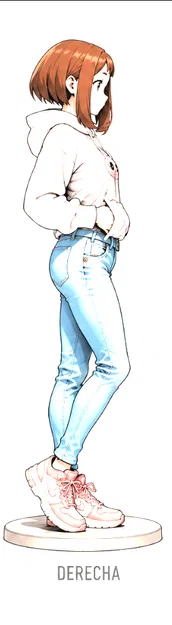Mô hình 3D Ochaco Uraraka anime My Hero Academia đẹp mắt - Image 1