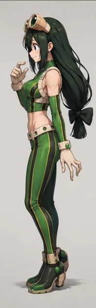 Mô hình 3D nhân vật Frogy (My Hero Academia) để in nhựa chất lượng - Image 3