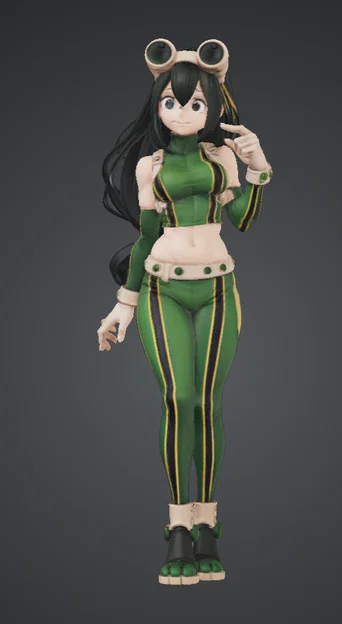 Mô hình 3D nhân vật Frogy (My Hero Academia) để in nhựa chất lượng - Image 5