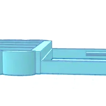 Phụ kiện gắn máy dò kim loại (detector de metales) thiết kế in 3D