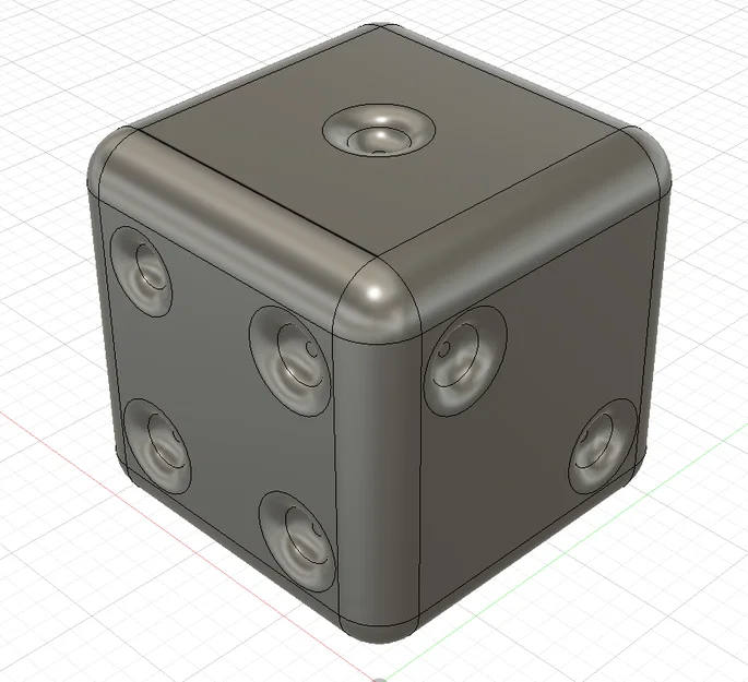 Xúc xắc 3D thiết kế tối giản Simplistic Dice in 3D hiệu quả - Image 1
