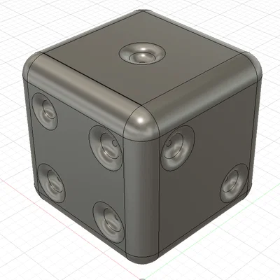 Xúc xắc 3D thiết kế tối giản Simplistic Dice in 3D hiệu quả