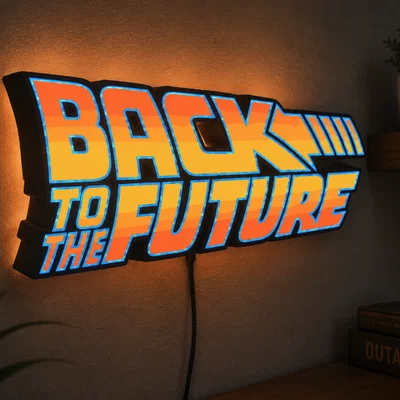Hộp đèn LED Back to the Future | Mô hình in 3D đa sắc 3MF