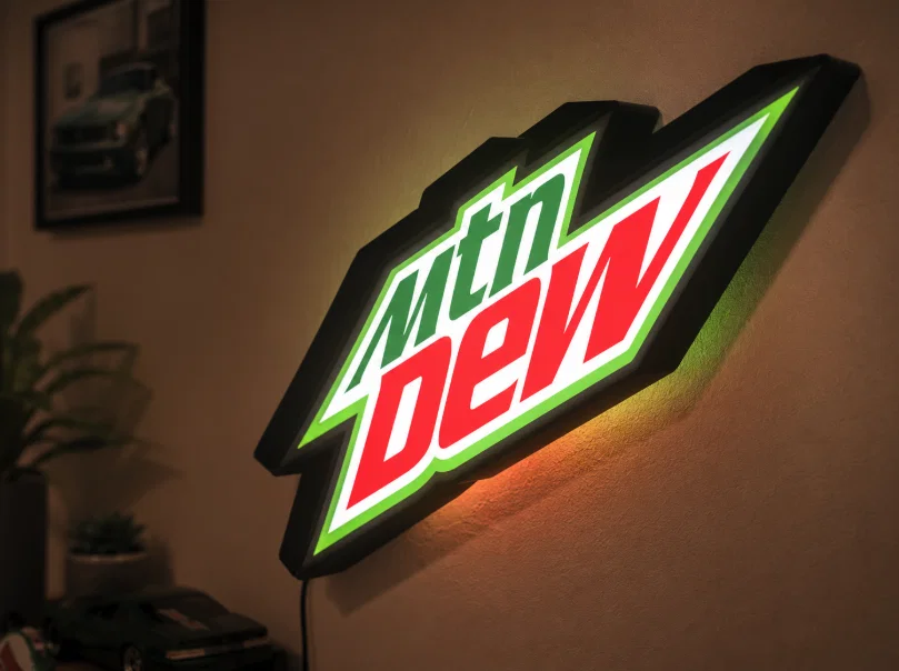 Hộp đèn LED Mt Dew Mountain Dew | In 3D đa sắc màu - Image 1