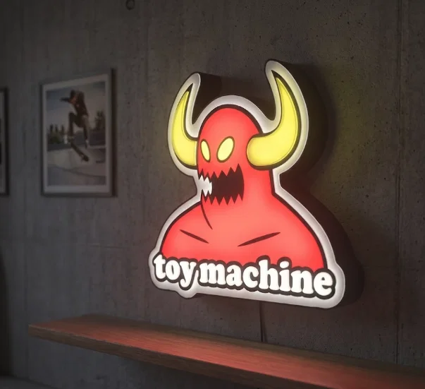 Đèn trang trí Toy Machine Light Box độc đáo phong cách Skateboard - Image 1